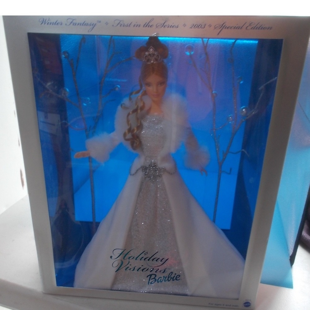 Mattel 2003 Holiday Visions Barbie Winter Fantasy Special Edition Doll B2519